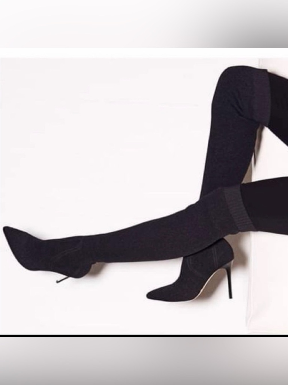 PAIGE 'Jessamine' Over the Knee Stretch Knit Boot